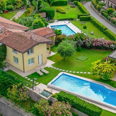 Piscina Panoramica - La Casa Volante Villa Soiano Del Lago Eksteriør billede